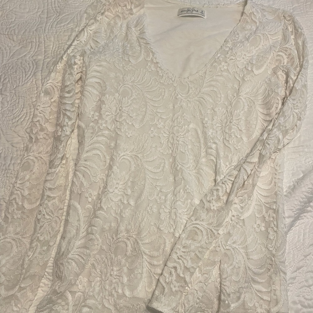 Lace sleeve top